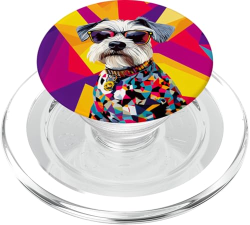 Sealyham Terrier Hundemode, niedlich, bunt, Pop-Art PopSockets PopGrip für MagSafe von PopCoolArtsy2028