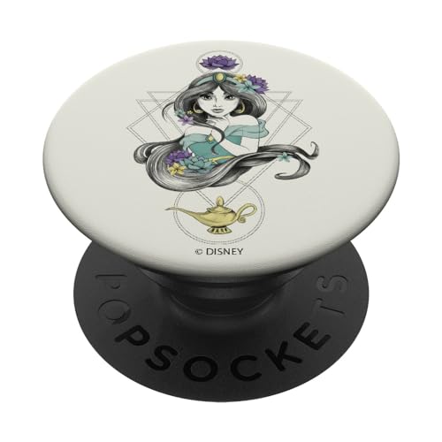 PopSockets Disney Aladdin Colorful Boho Jasmine PopSockets PopGrip: Ausziehbarer Sockel und Griff für Handys/Tablets mit Tauschbarem Top von Disney