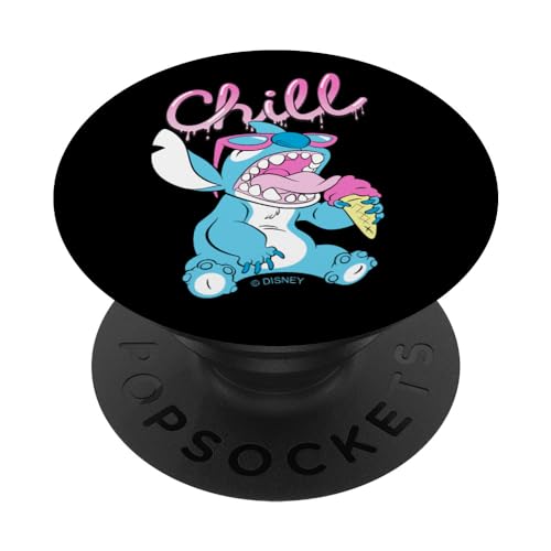 PopSockets Disney Lilo and Stitch Chill Ice Cream - PopSockets Ausziehbarer Sockel und Griff für Smartphones und Tablets von Disney