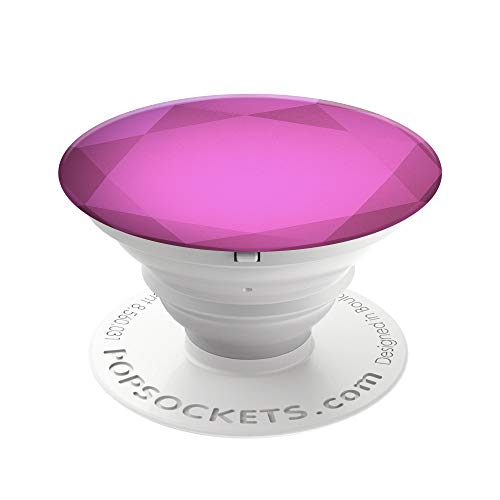 PopSockets PopGrip - [Nicht Austauschbarer] Ausziehbarer Sockel und Griff für Smartphones and Tablets - Fuchsia Metallic Diamond von PopSockets