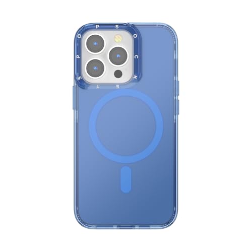 PopSockets iPhone 13 Pro Hülle kompatibel mit MagSafe, Handyhülle für iPhone 13 Pro, kabellos aufladbar, nur Hülle - Vermeer Blue von PopSockets