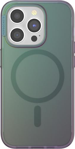 PopSockets: PopCase (für MagSafe) - Hülle für iPhone 15 Pro mit Abnehmbarem PopGrip Slide Sockel und Griff mit Austauschbarem Top - Nightshade von PopSockets