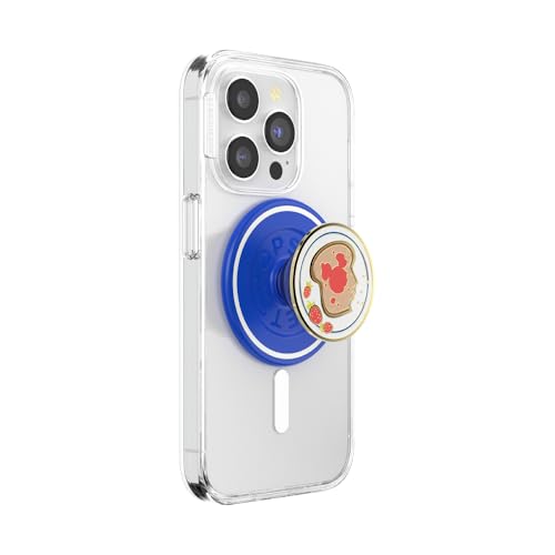 PopSockets: PopGrip Round für MagSafe - Inklusive Adapterring für MagSafe - Ausziehbarer Sockel und Griff mit einem Austauschbarem Top für Smartphones und Hüllen - Mickey Toast von PopSockets