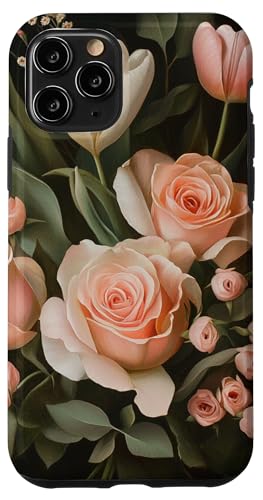 Hülle für iPhone 11 Pro Klassischer Blumenstrauß mit Tulpen und Rosen von PopTrend Designs