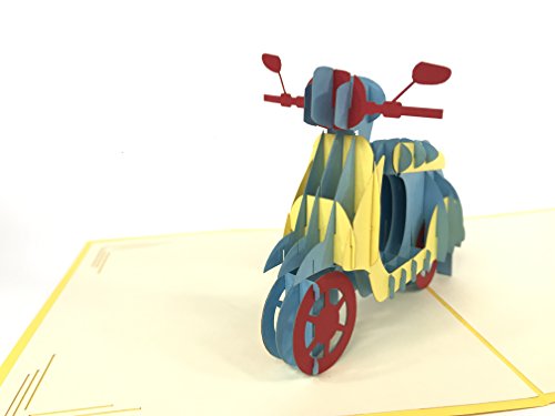 3D-Pop-Up-Karten mit Vespa-Motiv, tolle 3D-Grußkarten von PopUp-Cards