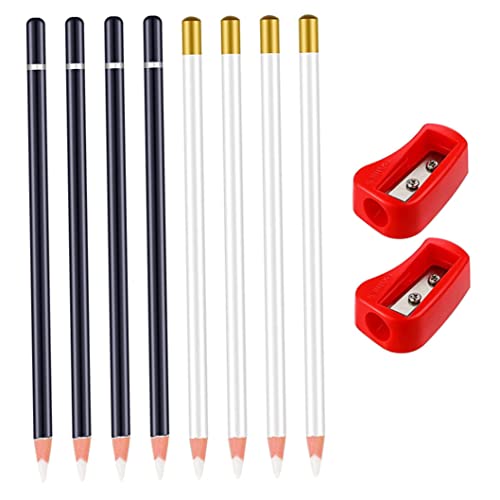 10pcs Radiergummi -Bleistift -Stiftstil -Künstler Skizze Eraser mit Stiftschärfer Eraser Stiftstift für Überarbeitungsdetails von Porgeel