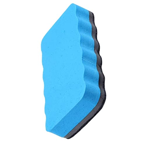 Porgeel Magnetischer Whiteboard Trockenrotler Chalkboard Cleaner Square Shape Board Wischer für Klassenzimmer -Hausbüro Blau von Porgeel