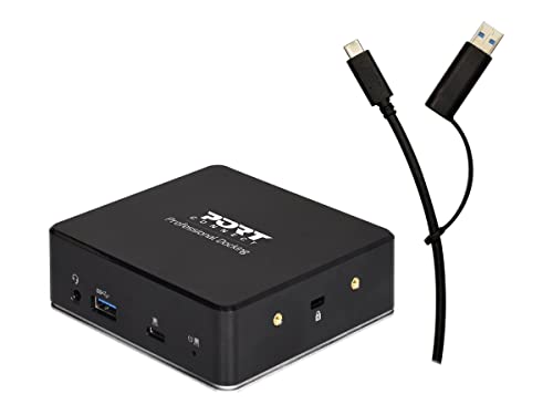 Port Designs 901908 Interface hub USB 3.2 Gen 1 (3.1 Gen 1) Type-C Black von Port Designs