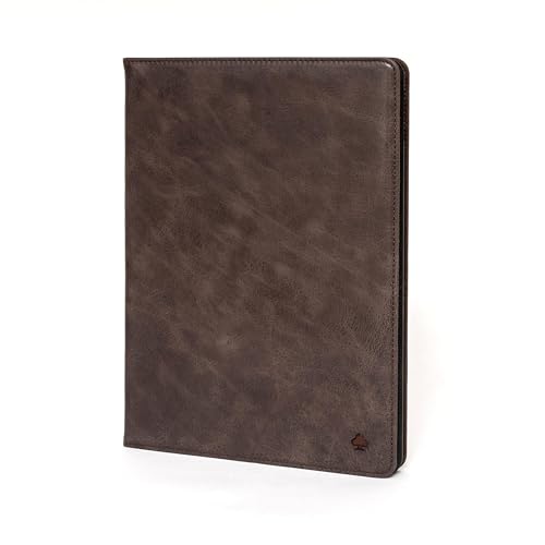 Porter Riley – Lederhülle kompatibel mit iPad Pro 13" – M4 2024 Release. Premium Echtleder Standhülle/Cover/Flip (Schokoladenbraun) von Porter Riley