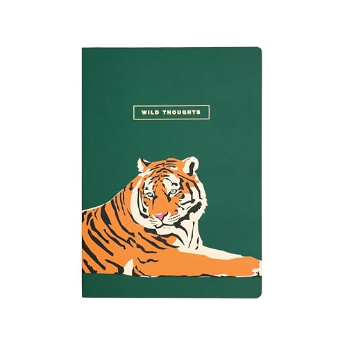 Portico Designs Emily Brook Notizbuch Wild Thoughts Tiger, liniert, B5 von Portico Designs Ltd