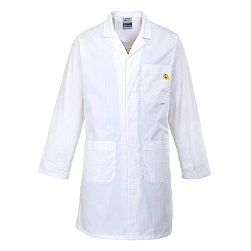 Anti Static Coat, colorWhite talla XL von Portwest