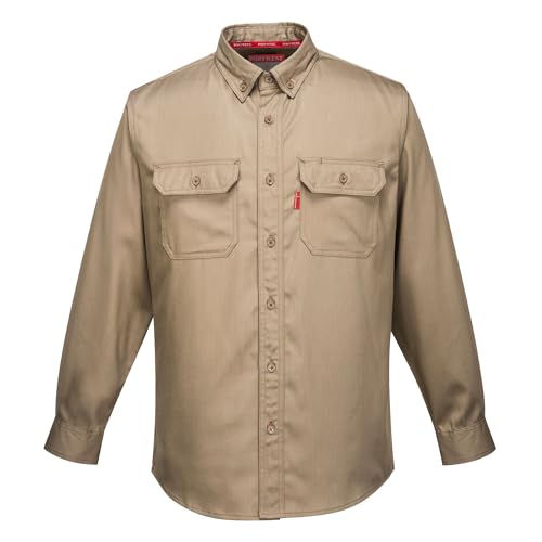 Portwest Bizflame 88/12 Hemd, Größe: XL, Farbe: Khaki, FR89KHRXL von Portwest