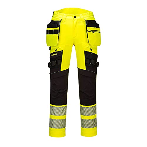 Portwest DX4 Hi-Vis Arbeits Bundhose für Männer, Größe: 48, DX442YBR48 von Portwest