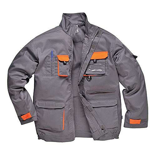 Portwest Portwest Texo Kontrast-Jacke, Größe: 4XL, Farbe: Grau, TX10GRR4XL von Portwest