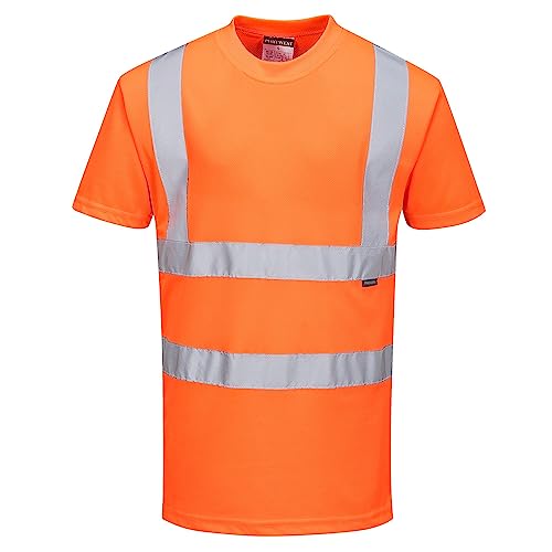 Portwest RT23 Hochsichtbares Bahn-T-Shirt Orange, M von Portwest