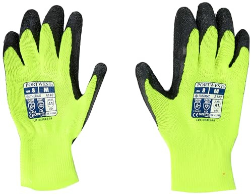 Portwest Thermo Grip Handschuh, Größe: M, Farbe: Schwarz, A140BKRM von Portwest