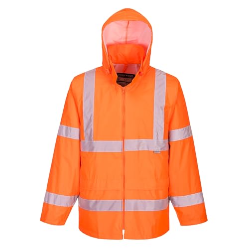 Portwest Warnschutz-Regenjacke, Größe: L, Farbe: Orange, H440ORRL von Portwest