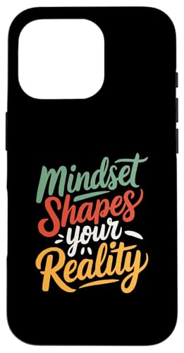 Hülle für iPhone 16 Pro Vintage Spruch Mindset Shapes Positive Motivational Zitat von Positive Message Motivational