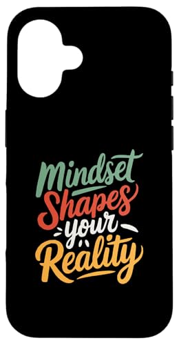 Hülle für iPhone 16 Vintage Spruch Mindset Shapes Positive Motivational Zitat von Positive Message Motivational