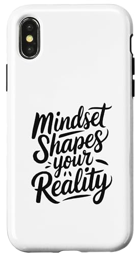 Hülle für iPhone X/XS Mindset Shapes Achieve More Positive Motivational Zitat von Positive Message Motivational