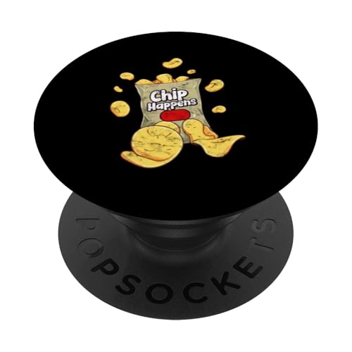 Kartoffelchips National Potato Day Kartoffelchips PopSockets Klebender PopGrip von Potato Chips Gift for Men and Women