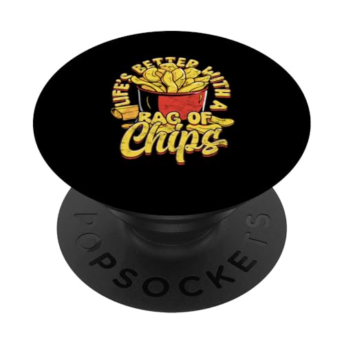 Kartoffelchips National Potato Day Kartoffelchips PopSockets Klebender PopGrip von Potato Chips Gift for Men and Women