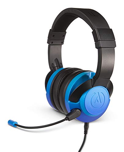 PowerA Fusion, Kabelgebundenes Gaming-Headset - Abnehmbares Mikrofon - Kompatibel mit PlayStation 4, Xbox (One, One X, One S, 360), Nintendo Switch, Mac-PC, Android, IOS – Blasses Saphirblau von PowerA