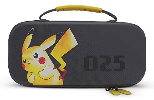 Schutzetui von PowerA für Nintendo Switch - OLED-Modell, Nintendo Switch oder Nintendo Switch Lite - Pikachu 025, Schutzetui, Gaming-Etui, Konsolentasche, Zubehör, Aufbewahrung, offiziell lizenziert von PowerA