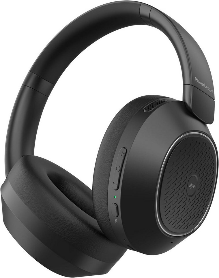 PowerLocus Über 60 Stunden Spielzeit Headset (HD Stereo + Super Bass: 40-mm-Neodym-Audiotreiber für klare Höhen und ausgewogene Mitten. Einzigartiger Bass-Modus für intensiven Sound., mit Premium-Komfort Hervorragende Geräuschunterdrückung, HD Stereo) von PowerLocus