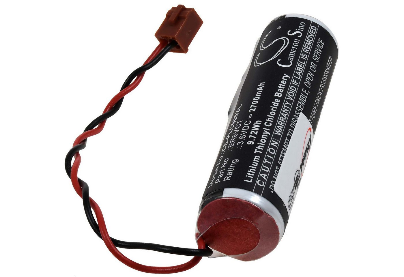 Powery SPS-Lithiumbatterie für Toshiba ER6VCT Batterie, (3.6 V) von Powery