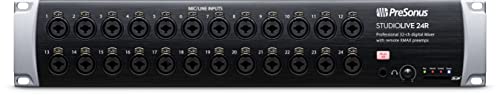 PreSonus StudioLive 24R, Rackmount-Digitalmischer, 32-Kanal, Stagebox und Audio-Interface, 26 Eingänge von PreSonus