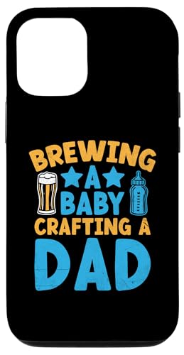 Hülle für iPhone 14 Pro Brewing A Baby Crafting A Dad Schwangerschaftsankündigung von Pregnancy Announcement Future Dad Gifts