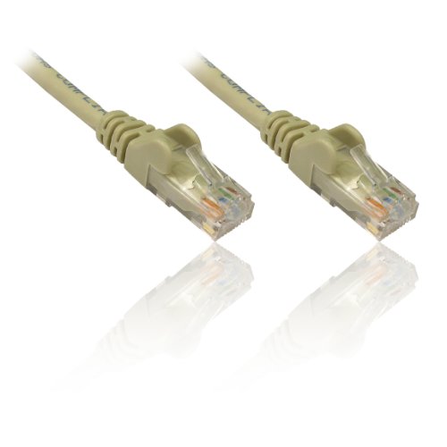 PremiumCord Netzwerkkabel, Ethernet, LAN & Patch Kabel CAT5e, UTP, Schnell flexibel & Robust RJ45 Kabel 1Gbit/S, AWG 26/7, Kupferkabel 100% Cu, Grau, 10m von PremiumCord