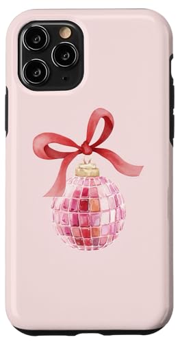 Hülle für iPhone 11 Pro Adrette Discokugel Kokette Schleife Rosa Mädchen Disco von Preppy Disco Ball Coquette Bow