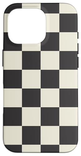 Braun Creme Kariert Ästhetisches Schachbrett Preppy Check Hülle für iPhone 16 Pro von Preppy Elegant Girl