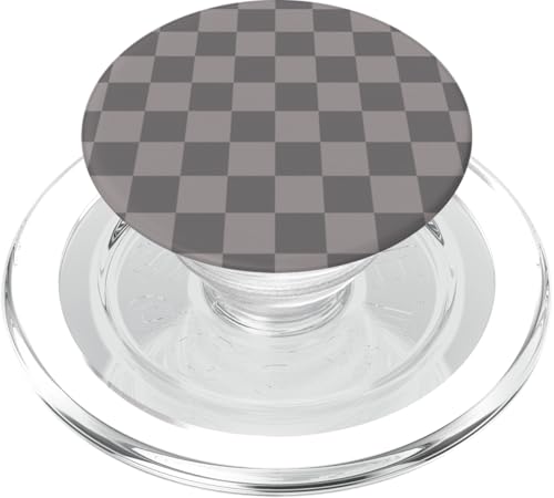 Grau kariertes ästhetisches Schachbrett Preppy Girly Check PopSockets PopGrip für MagSafe von Preppy Elegant Girl