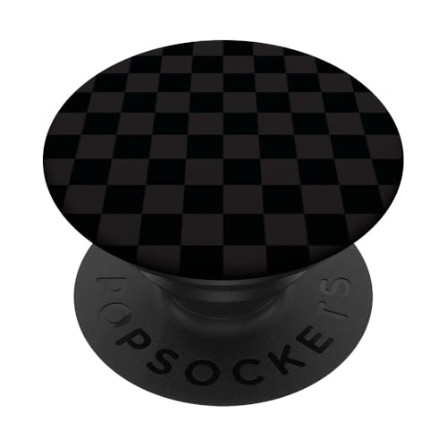 Kariertes ästhetisches Schachbrett Preppy Schwarz Braun Karo PopSockets Klebender PopGrip von Preppy Elegant Girl