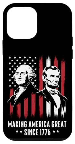 Hülle für iPhone 12 mini Presidents Day Washington Lincoln macht Amerika groß von President's Day Patriotic Founding Fathers Tees