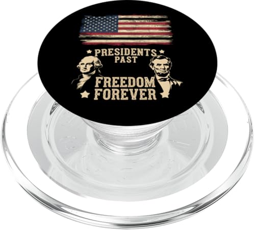 Präsidententag Washington Lincoln Vintage Freedome Forever PopSockets PopGrip für MagSafe von President's Day Patriotic Founding Fathers Tees