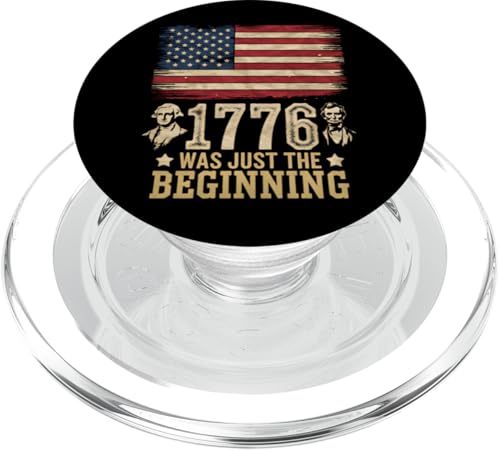 Presidents Day Washington Lincoln 1776 Nur der Anfang PopSockets PopGrip für MagSafe von President's Day Patriotic Founding Fathers Tees