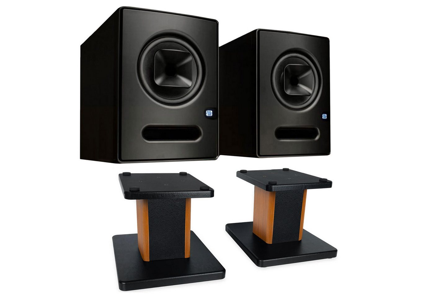 Presonus Presonus Studio-Monitor Sceptre S8 1 Paar mit Boxenständer Palisander Lautsprecher (Kabel, 180 W, Studio-Monitor) von Presonus