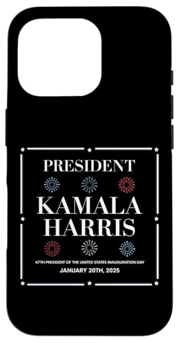 Hülle für iPhone 16 Pro Einweihung 2025 Kamala Harris, 47. US-Führer von Prezident Spark