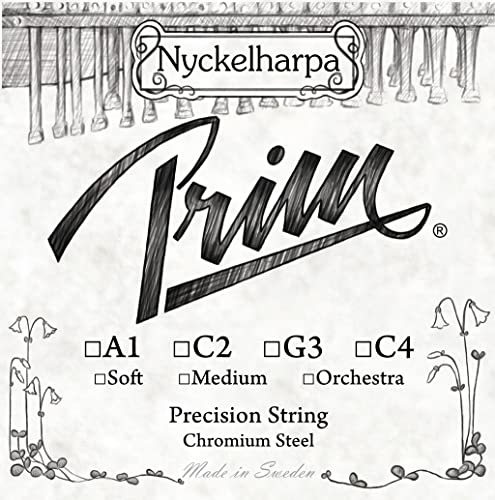 Prim Nyckelharpa-Saiten Nyckelharpa Chromstahl C4 Medium von Prim