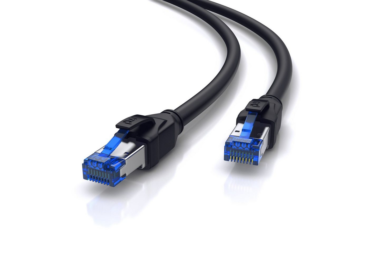 Primewire LAN-Kabel, CAT.8, RJ-45 (Ethernet) (1500 cm), Outdoor Patchkabel CAT 8, IP66 Netzwerkkabel 40 Gbit/s S/FTP, 15m von Primewire