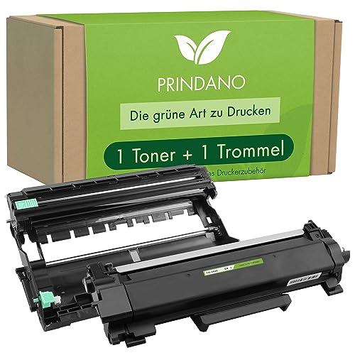 Prindano 1x Toner & 1 Trommel kompatibel zu Brother TN-2420 DR-2400 für MFC-L2710DW HL-L2350DW MFC-L2710DN HL-L2310D DCP-L2530DW MFC-L2750DW DCP-L2510D MFC-L2730DW inkl. Chip (schwarz, 1-er Pack) von Prindano