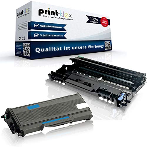 Print-Klex Kompatible Toner mit Trommel für Brother DR2300 & TN2320 DCP-L 2560 DN DCP-L 2560 DW DCP-L 2560 Series DCP-L 2700 DW DR 2300 DR-2300 TN 2320 TN-2320 Farblos Schwarz - Office Pro Serie von Print-Klex GmbH & Co.KG