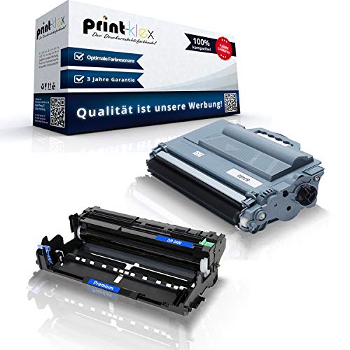 Print-Klex Trommeleinheit kompatibel mit Toner für Brother MFC-L 6800 DW MFC-L 6800 DWT MFC-L 6800 Series MFC-L 6900 DW MFC-L 6900 DWT MFC-L 6900 Series TN-3480 DR-3400 Schwarz Farblos - Office Light von Print-Klex GmbH & Co.KG