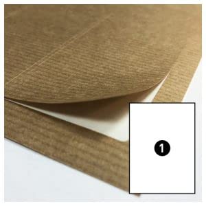 Dekorbögen - KRAFT Papier braun 1 Etikett 210x297mm / A4 Blatt Dekorbögen - KRAFT Papier braun 1 Etikett 210x297mm / A4 Blatt von Print&Stick