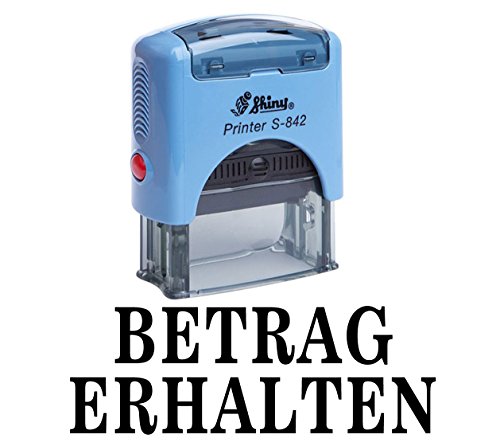 BETRAG ERHALTEN Selbst Farbwerk Stempel Buro stationar Bedrucktes Shiny Stamp von Printtoo