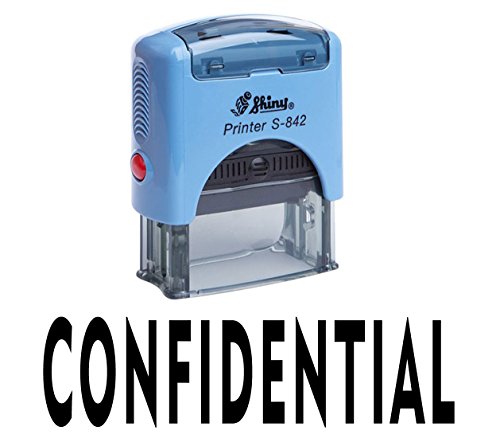 CONFIDENTIAL Selbstfarber Stempel Individuelle Shiny Buro Stationar Stempel von Printtoo